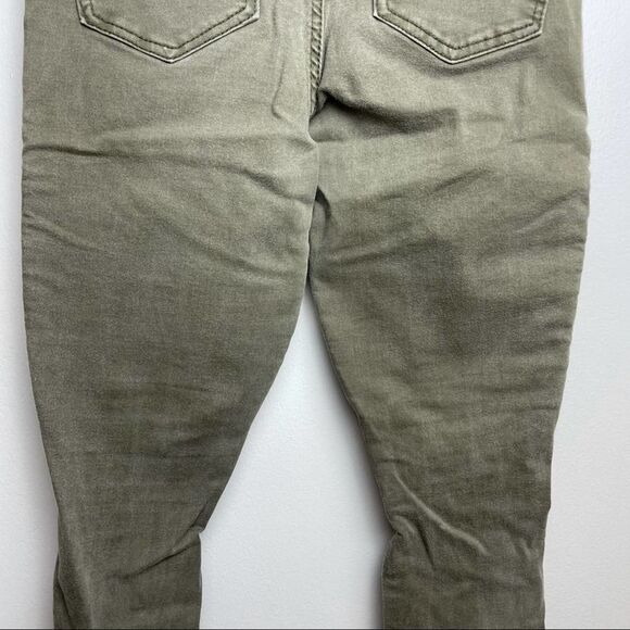Urban Heritage Solid Green Distressed Skinny Jeggings Spandex Cotton Blend M - Picture 3 of 13